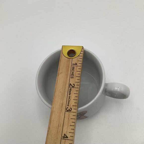 QUEEN WEST Hipster Bear Mug & Saucer Set Whimsical Decorated - Picture 8 of 9